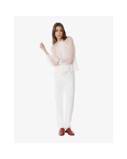 Alberta Ferretti White Blouses