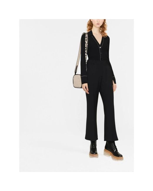 Stella McCartney Wijde Broeken in het Black