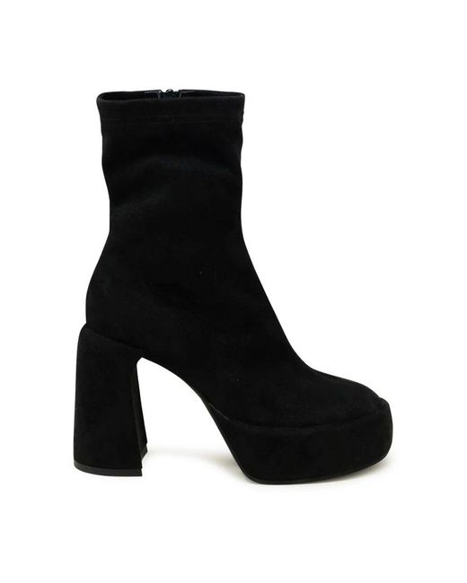 Elena Iachi Black Ankle Boots