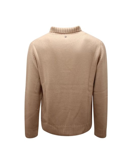 Dondup Brown Round-Neck Knitwear for men