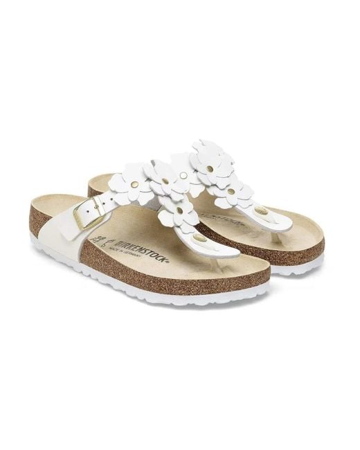 Birkenstock Metallic Flip Flops