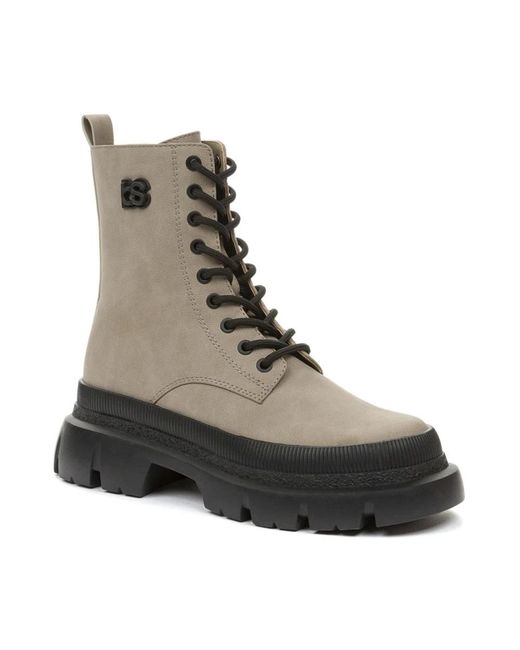 Betsy Brown Lace-Up Boots