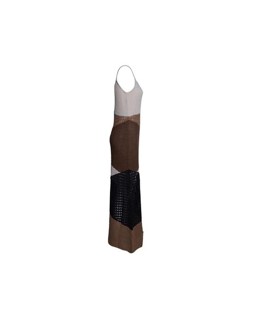Akep Brown Knitted Dresses