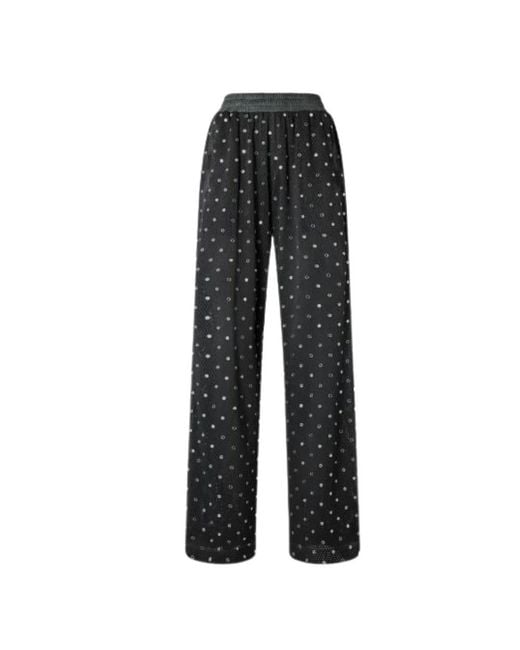 Pinko Black Wide Trousers