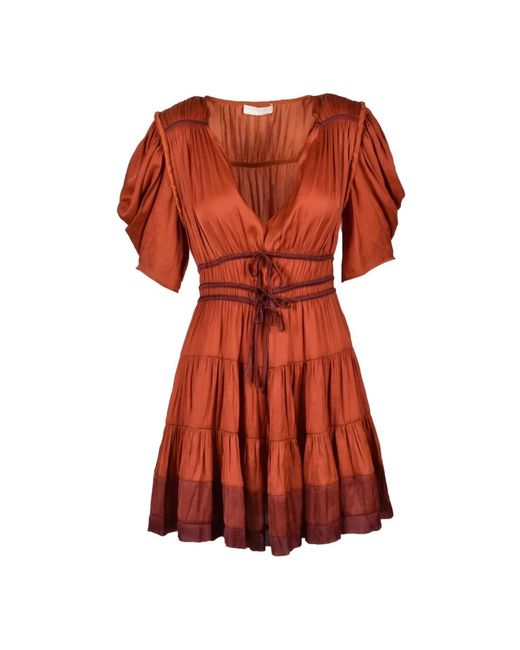 Short Dresses Ulla Johnson de color Red