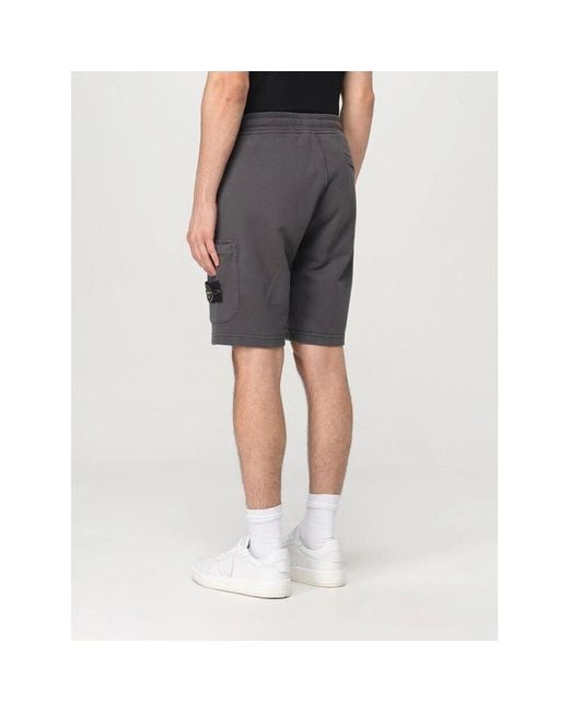 Casual Shorts Stone Island de hombre de color Gray