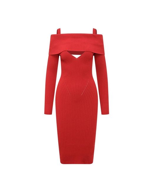 ANDREA ADAMO Red Knitted Dresses