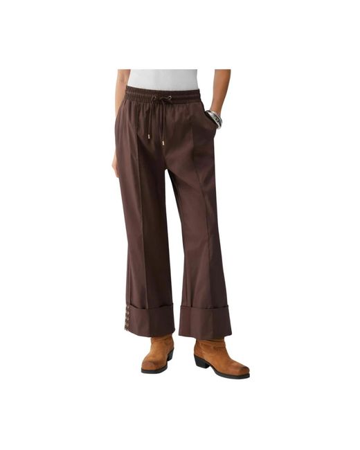 Liu Jo Brown Wide Trousers