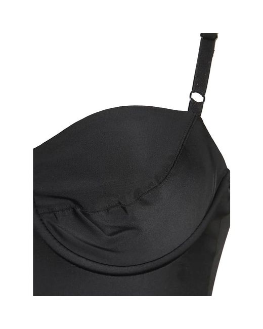 Norma Kamali Tops ,Zwart ,Nylon Bodysuit in het Black