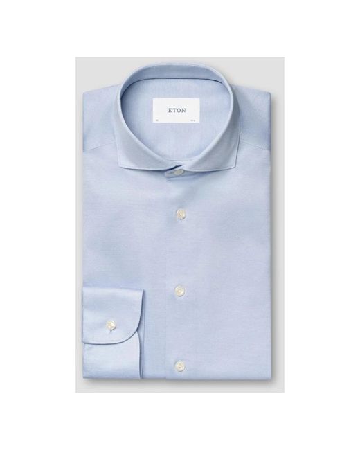 Eton of Sweden Blue Formal Shirts for men