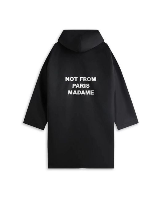 Drole de Monsieur Black Parkas for men