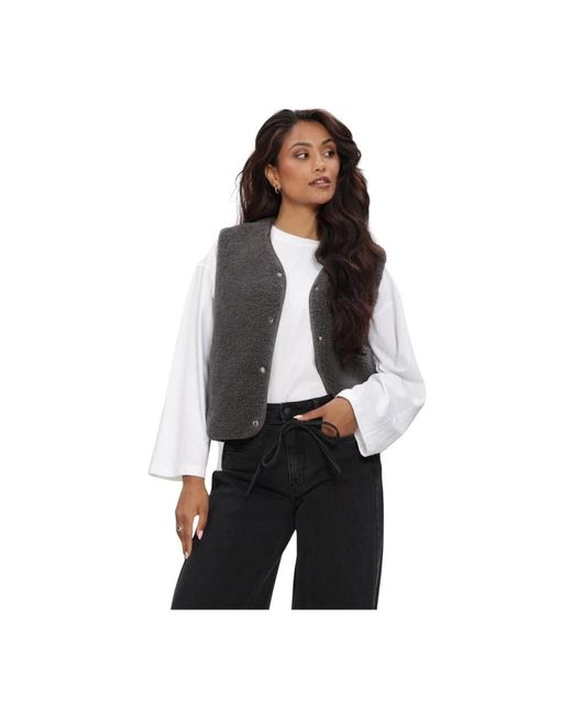 Object Objella Waistcoat Noos in het Black