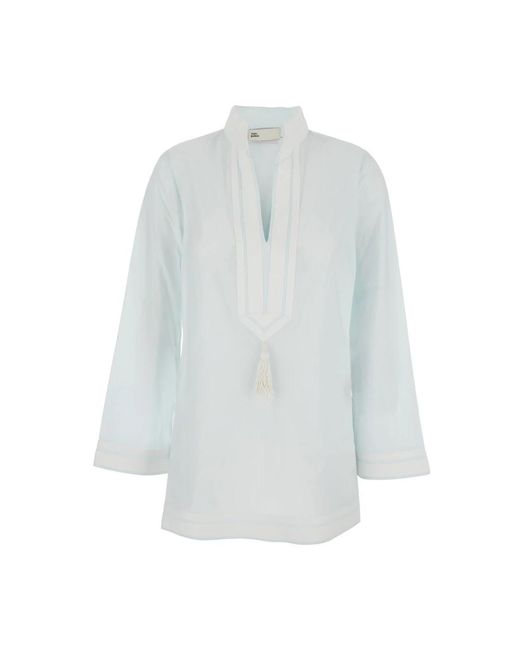 Tory Burch Blue Tunics