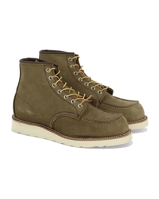 Lace-Up Boots di Red Wing in Green da Uomo