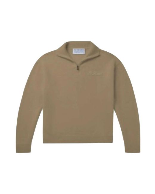 Mc2 Saint Barth Lambswool half-zip pullover in Green für Herren