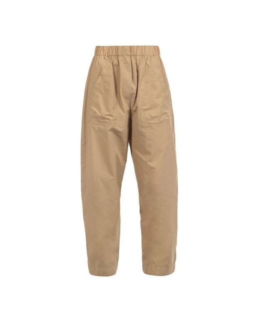 Ottod'Ame Natural Cropped Trousers