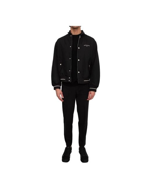 ARMANI EXCHANGE Black Slim-Fit Trousers for men