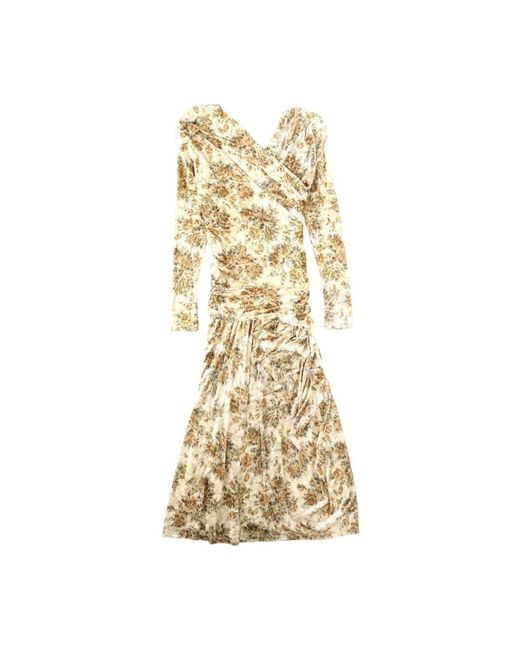 Ganni Metallic Midi Dresses