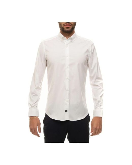 Fay White Formal Shirts for men