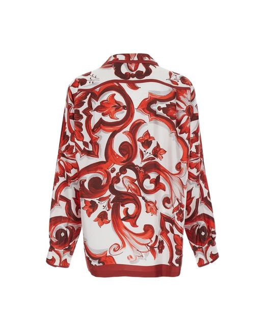 Dolce & Gabbana Red Casual Shirts for men