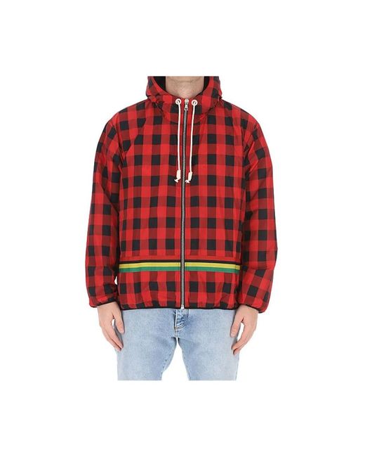Palm Angels Red Light Jackets for men