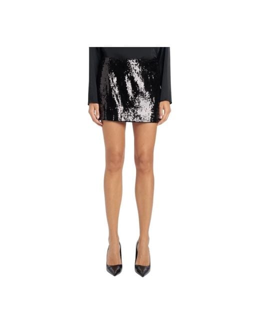 Dondup Black Short Skirts