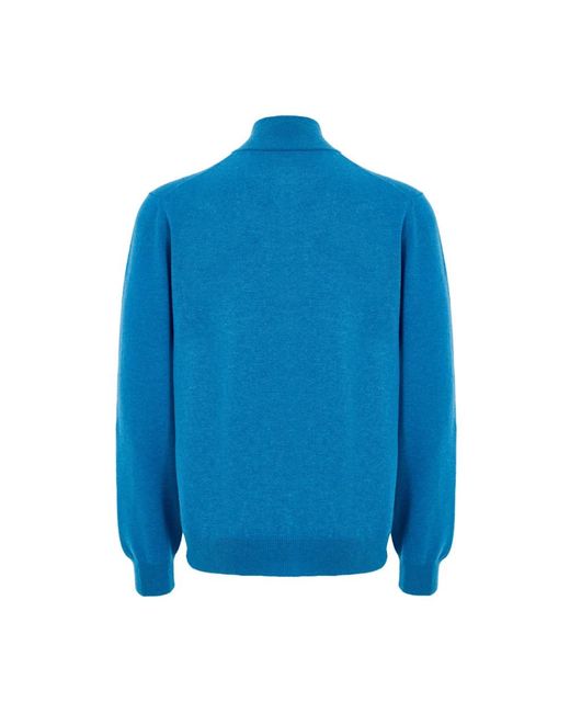 Gran Sasso Blue Turtlenecks for men