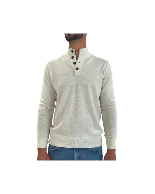 Mc2 Saint Barth Maglia Rasata Fn.12 Mezzocollo Pullover in Gray für Herren