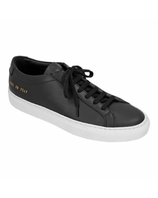 Common Projects Black Leder sneakers