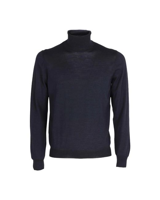 Tagliatore Blue Turtlenecks for men