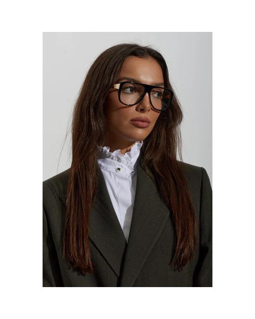 Etro Black Aviator-Brille