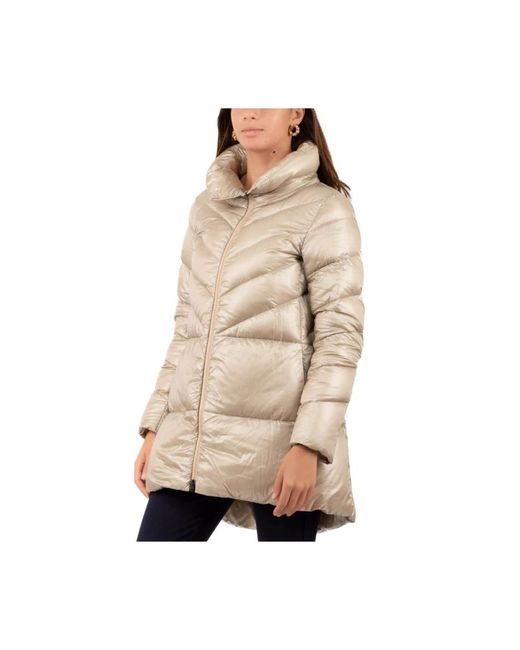 Herno Puffer Jacket in het Natural