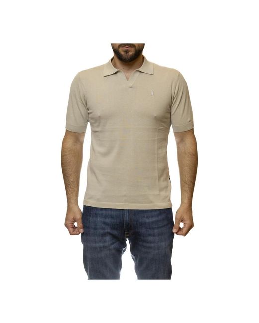 Refrigue Tops ,Katoen Polo Knit Logo in het Gray voor heren