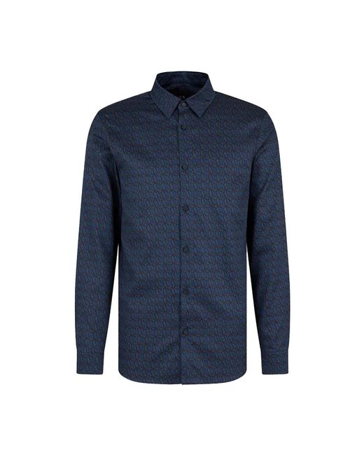 Casual Shirts ARMANI EXCHANGE pour homme en coloris Blue