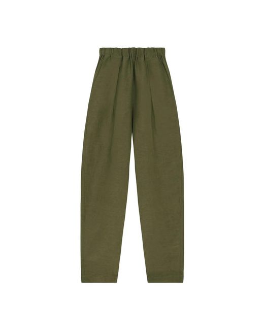 Cortana Green Tapered Trousers