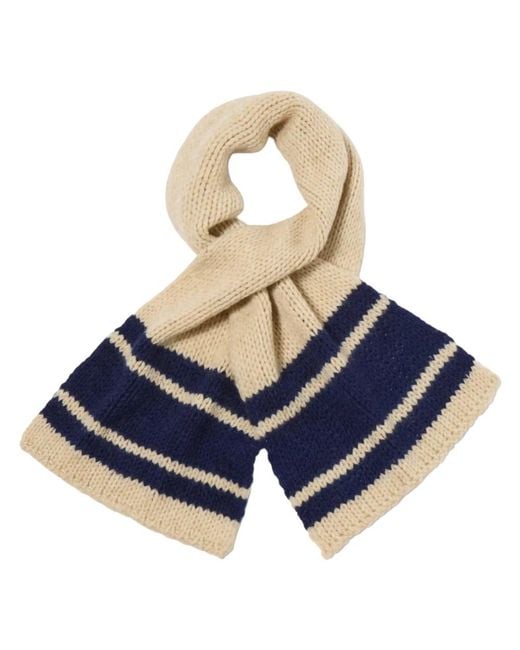 Universal Works Blue Winter Scarves for men
