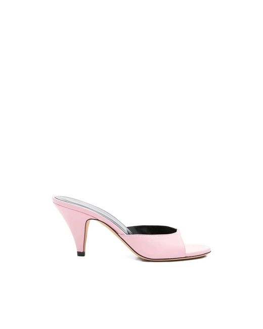 Jude Pink Heeled Mules