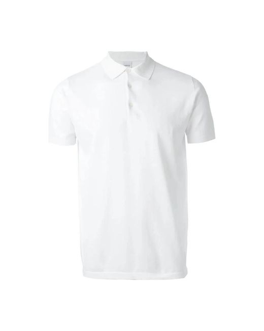 Aspesi Weißes polo-shirt erhöht casual-stil,schwarzes polo-shirt für männer,navy polo shirt für männer in White für Herren