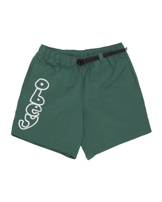 Obey Green Casual Shorts for men