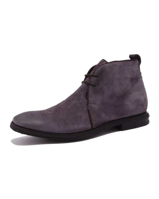 Corvari Purple Lace-Up Boots for men