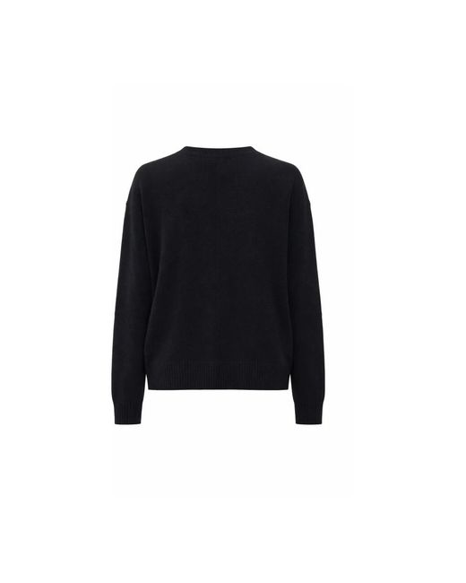Aragona Black Rundhals-Strickpullover