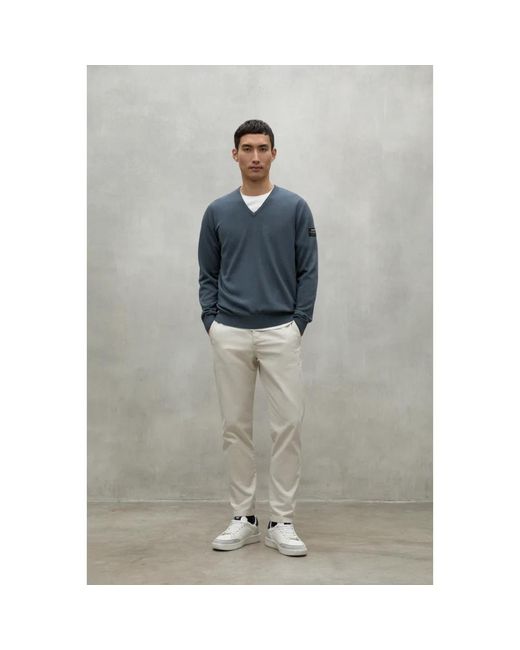V-Neck Knitwear di Ecoalf in Green da Uomo