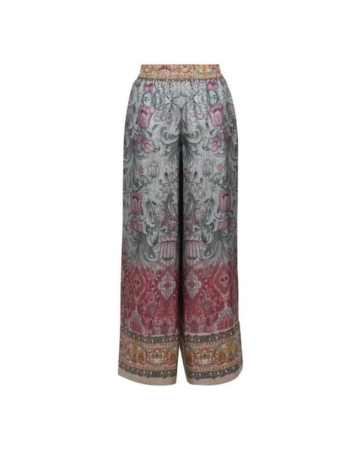 Pierre Louis Mascia Gray Pantalone Ampio