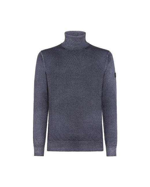 Turtlenecks Peuterey de hombre de color Blue