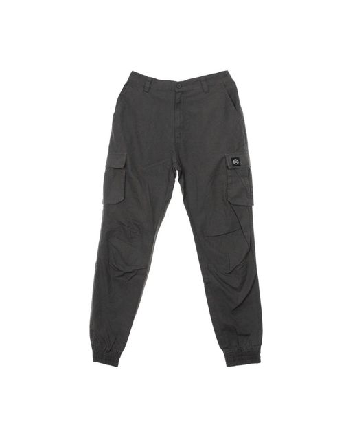 DOLLY NOIRE Gray Slim-Fit Trousers for men