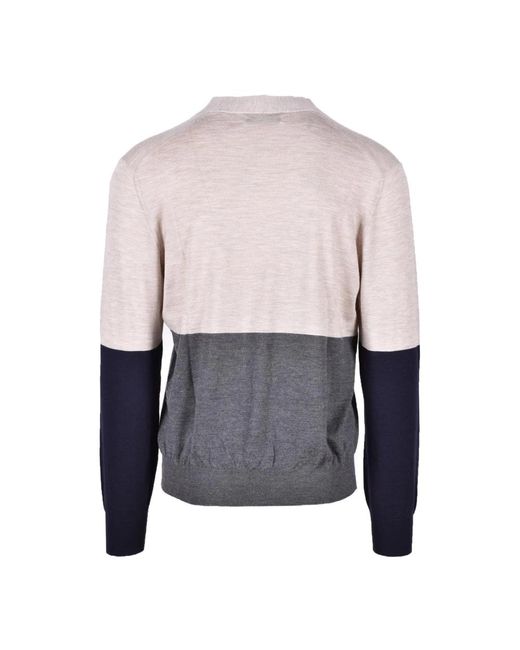 Brunello Cucinelli Luxuriöser kaschmir seiden cardigan in Blue für Herren