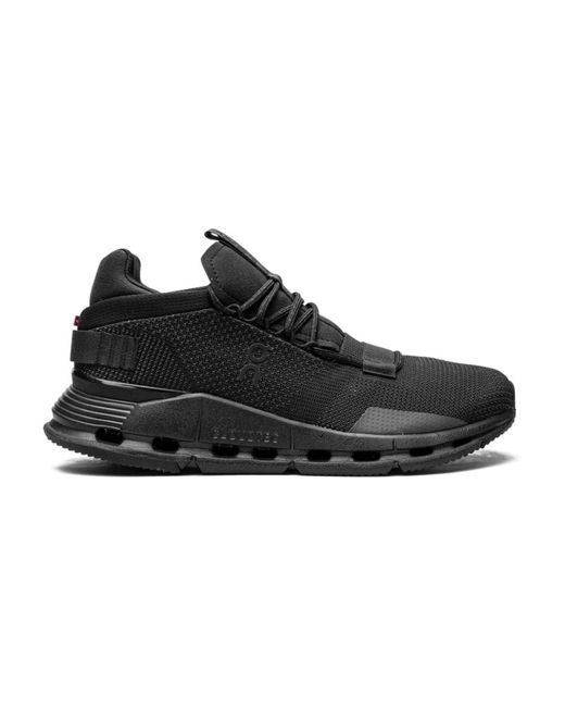 On Shoes Black Schwarze sneakers für frauen