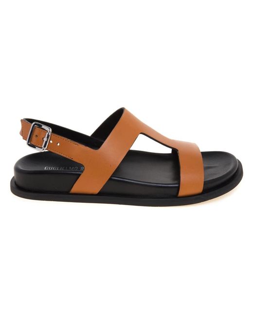 Guglielmo Rotta Brown Flat Sandals