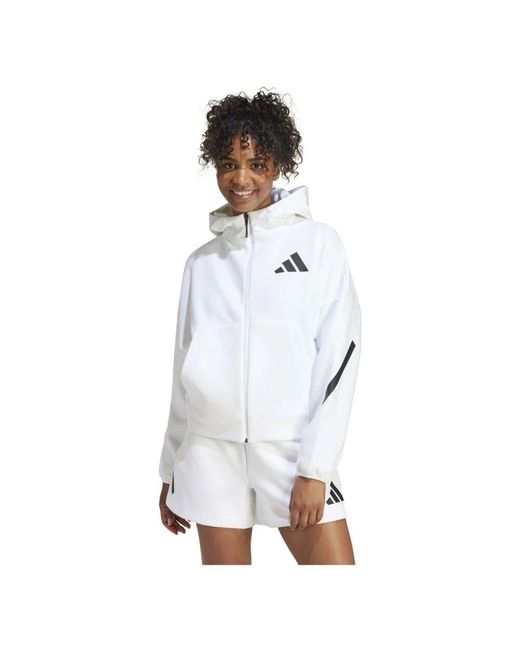 Zip-Throughs di Adidas in White