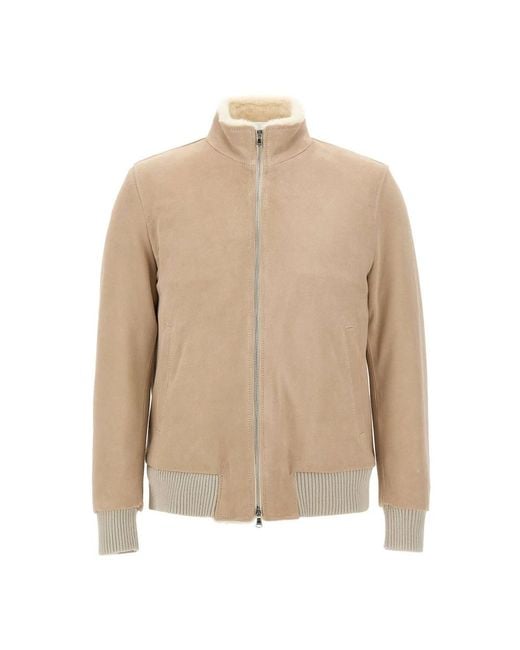 Barba Napoli Rivet Jacket in het Natural voor heren